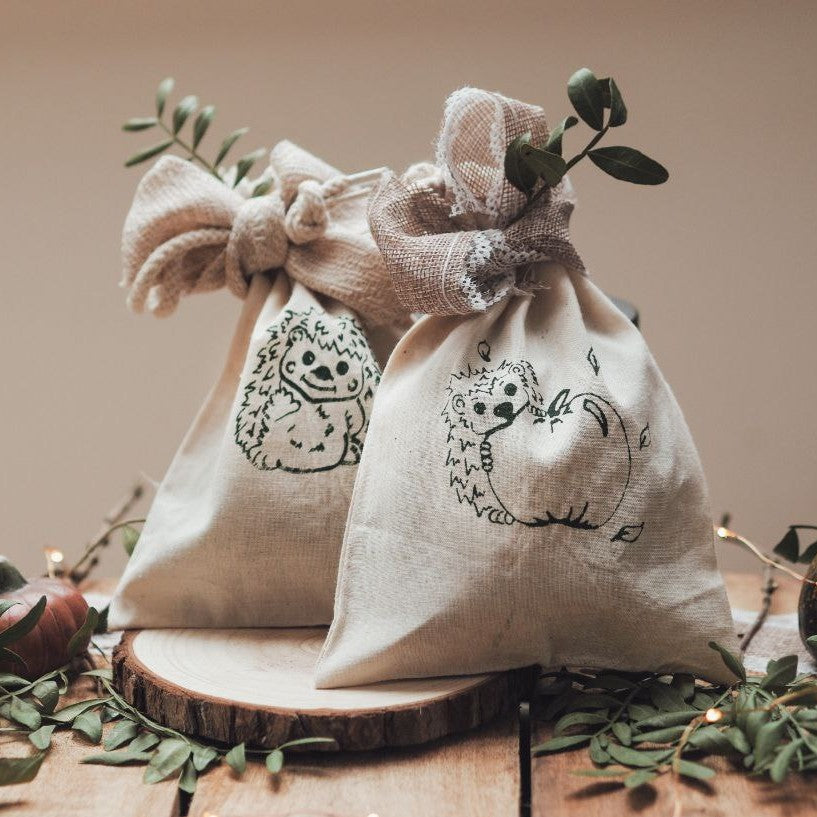 Geschenkbeutel - natural, 5er Pack