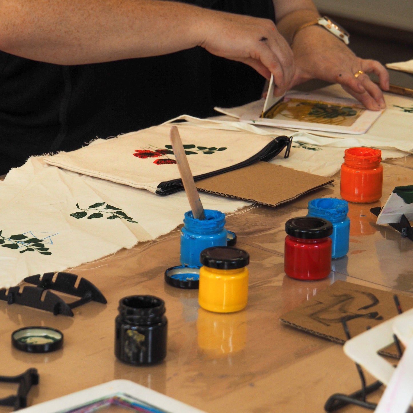 Siebdruck-Workshop Weihnachtsmanufaktur in Edemissen bei Peine