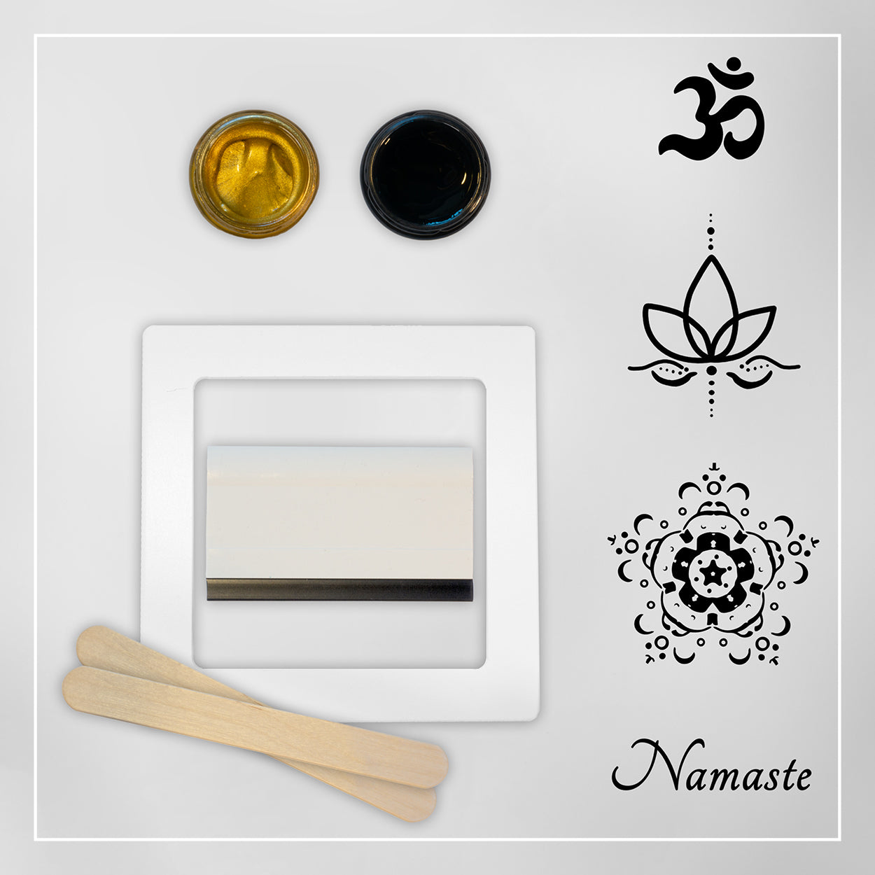 Namaste-Set - Basisset mit 4 Motiven und 2 Farben