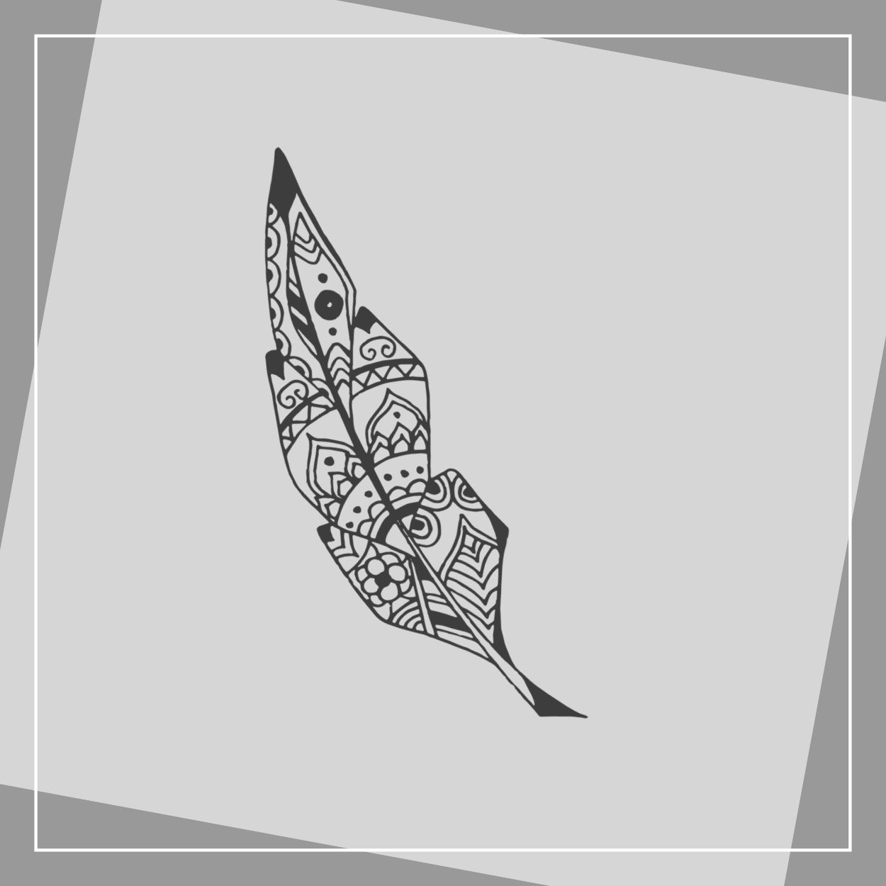 Mandala-Feder