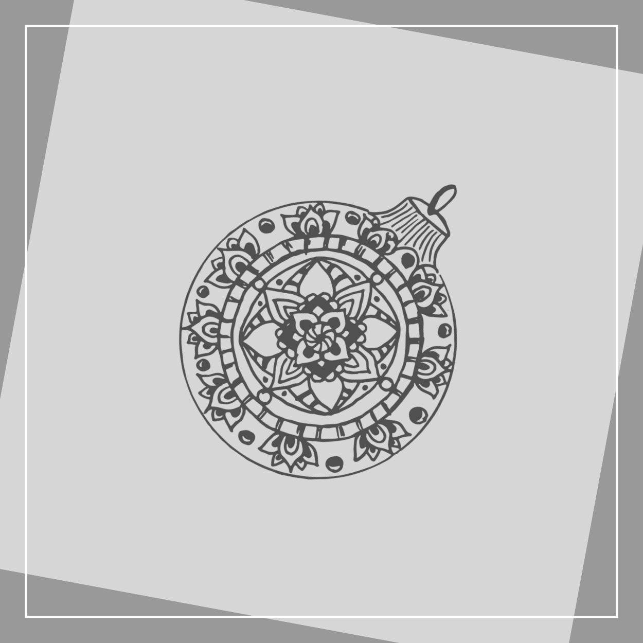Mandala-Weihnachtskugel