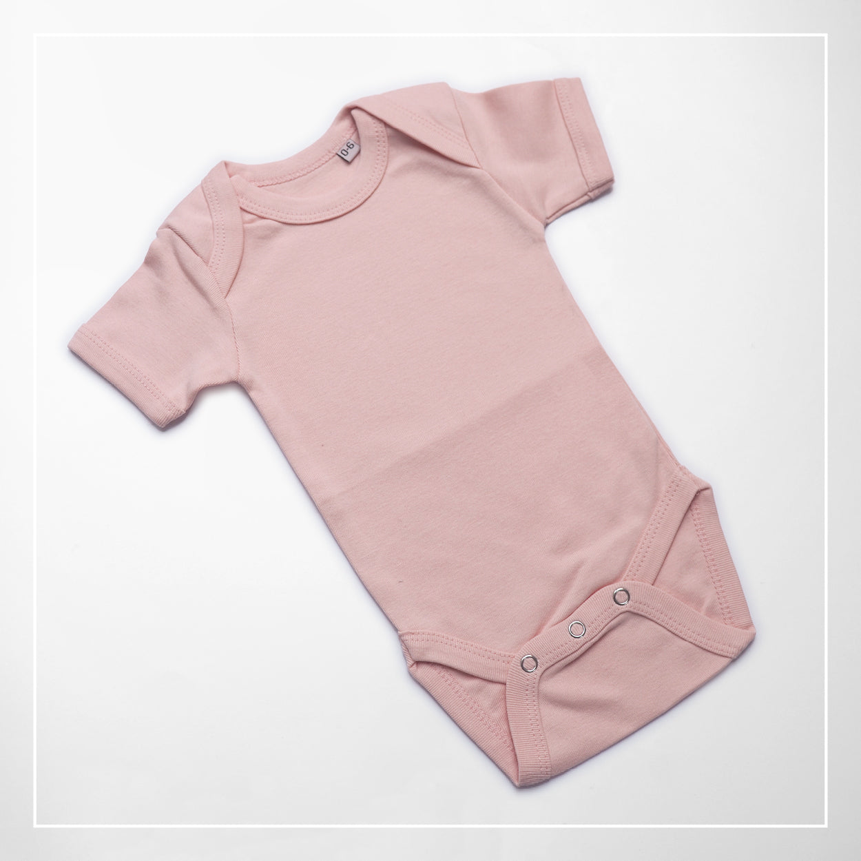 Babybody kurzarm - hellrosa