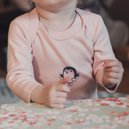Babybody kurzarm - hellrosa
