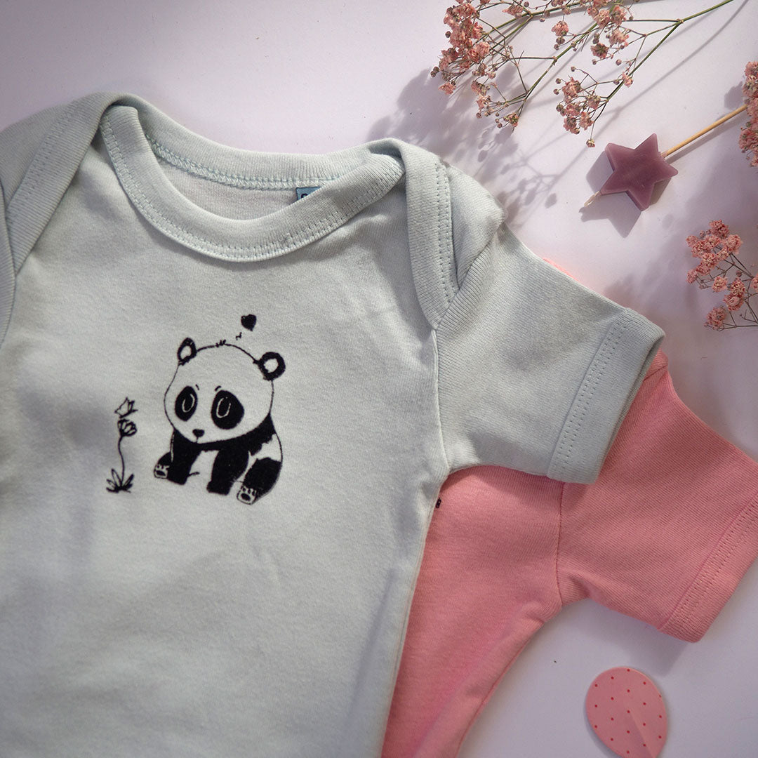 Baby-Set - Basisset mit 3 Motiven, 1 Farbe und 1 Babybody