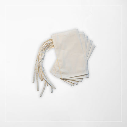 Geschenksäckchen - natural, 5er Pack