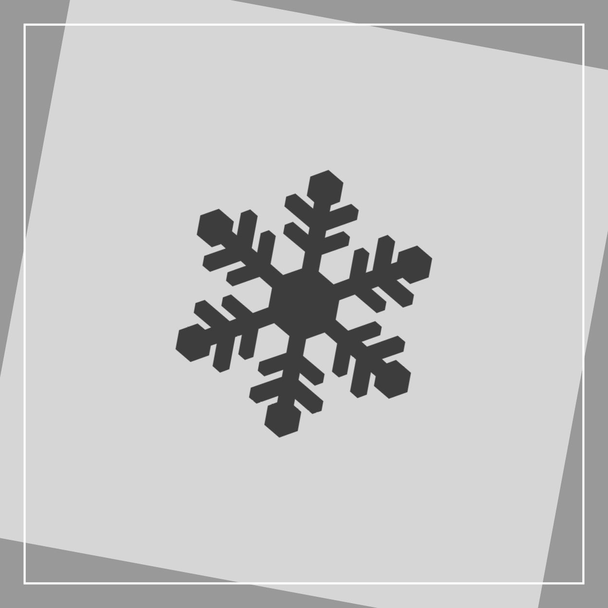 Schneeflocke mittel